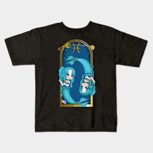 design inspired by the zodiac sign pisces Kids T-Shirt